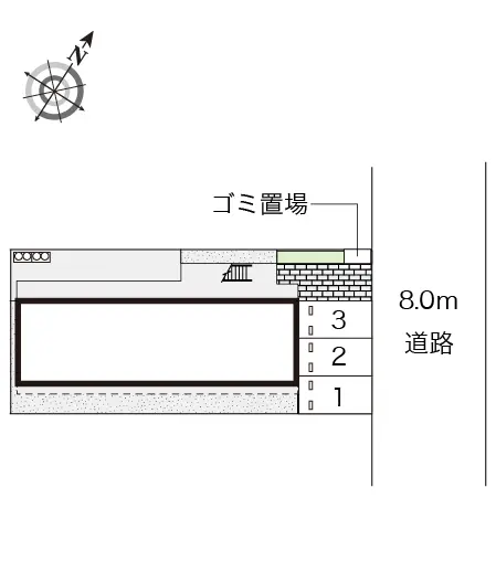 ★手数料０円★羽村市緑ケ丘５丁目　月極駐車場（LP）